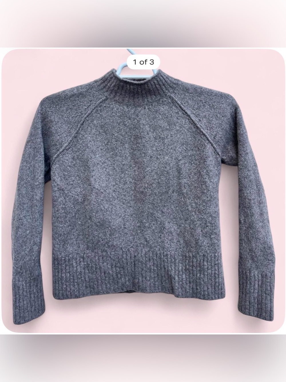 Banana Republic Gray Mock Neck Sweater